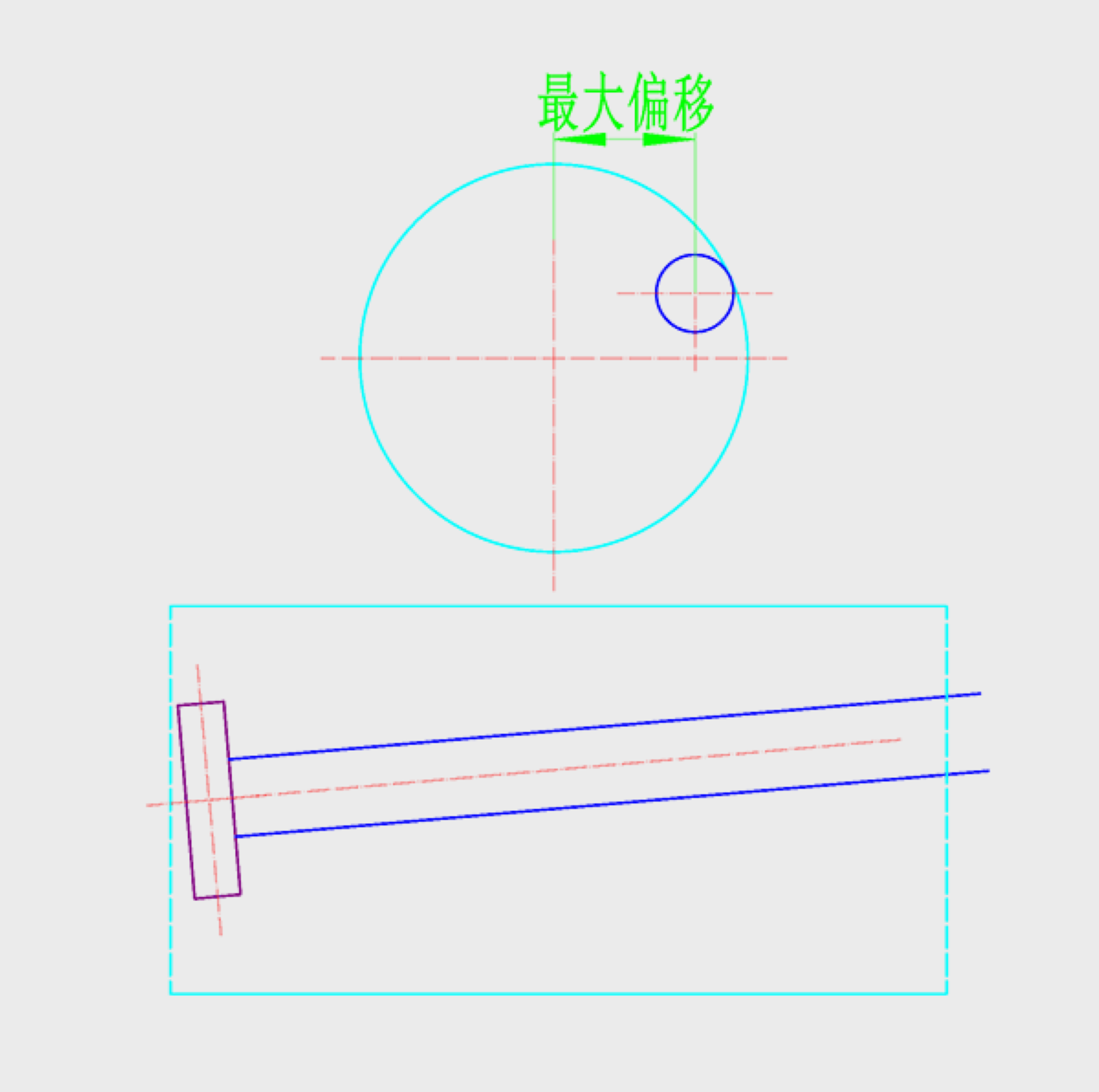 最大偏移计算示意图